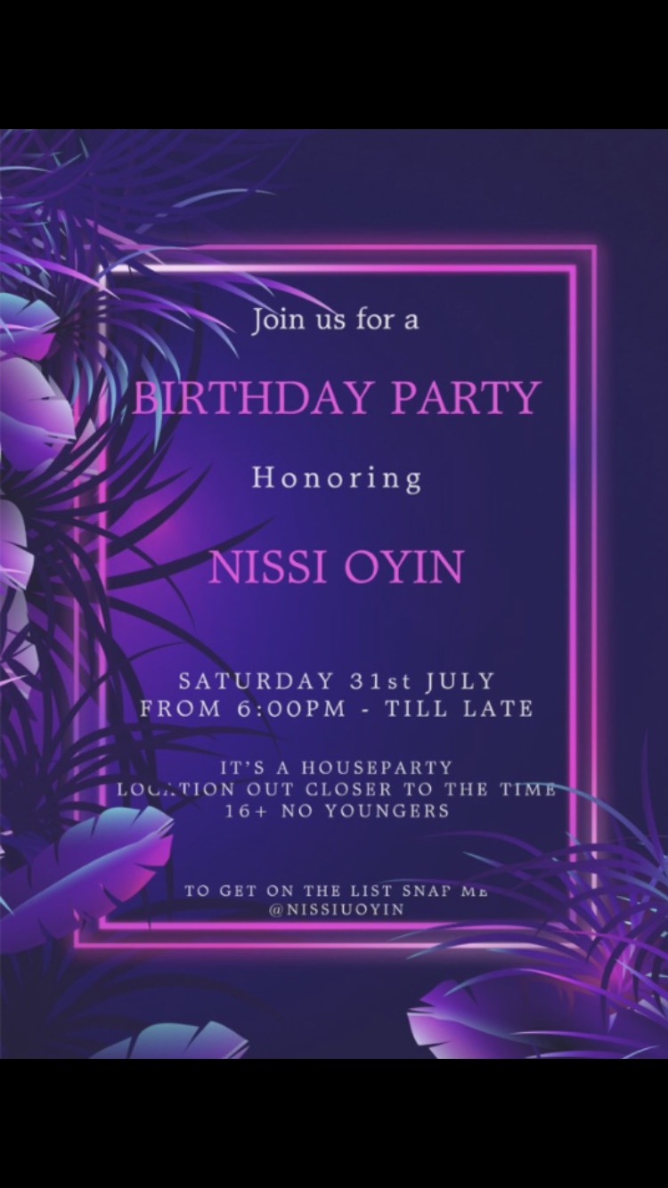 Nissi Oyin's Birthday Party